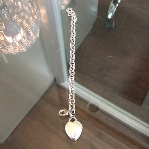 Silver heart bracelet by Guess